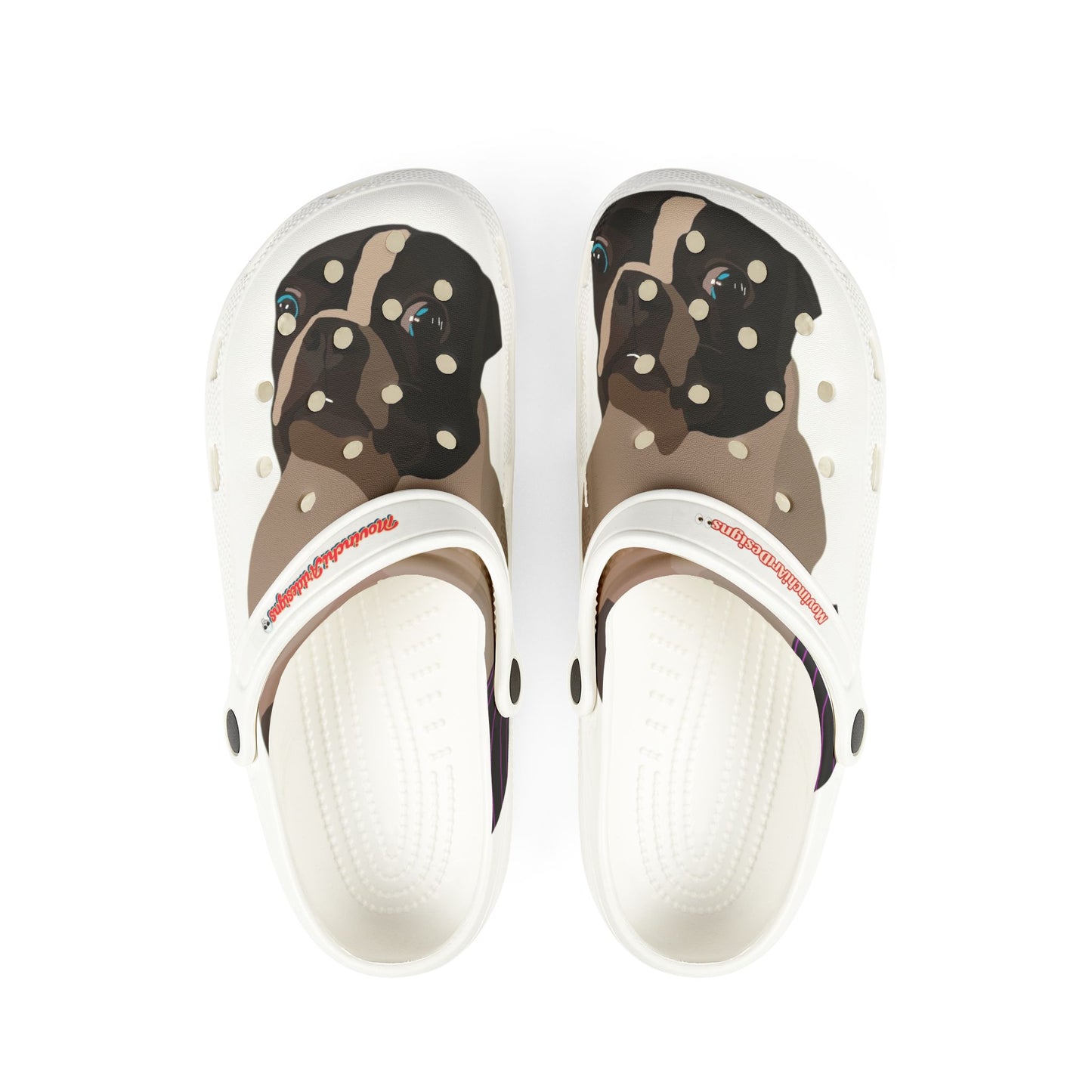 Pug Face EVA Clogs — Lightweight Foam Slip-On Shoes