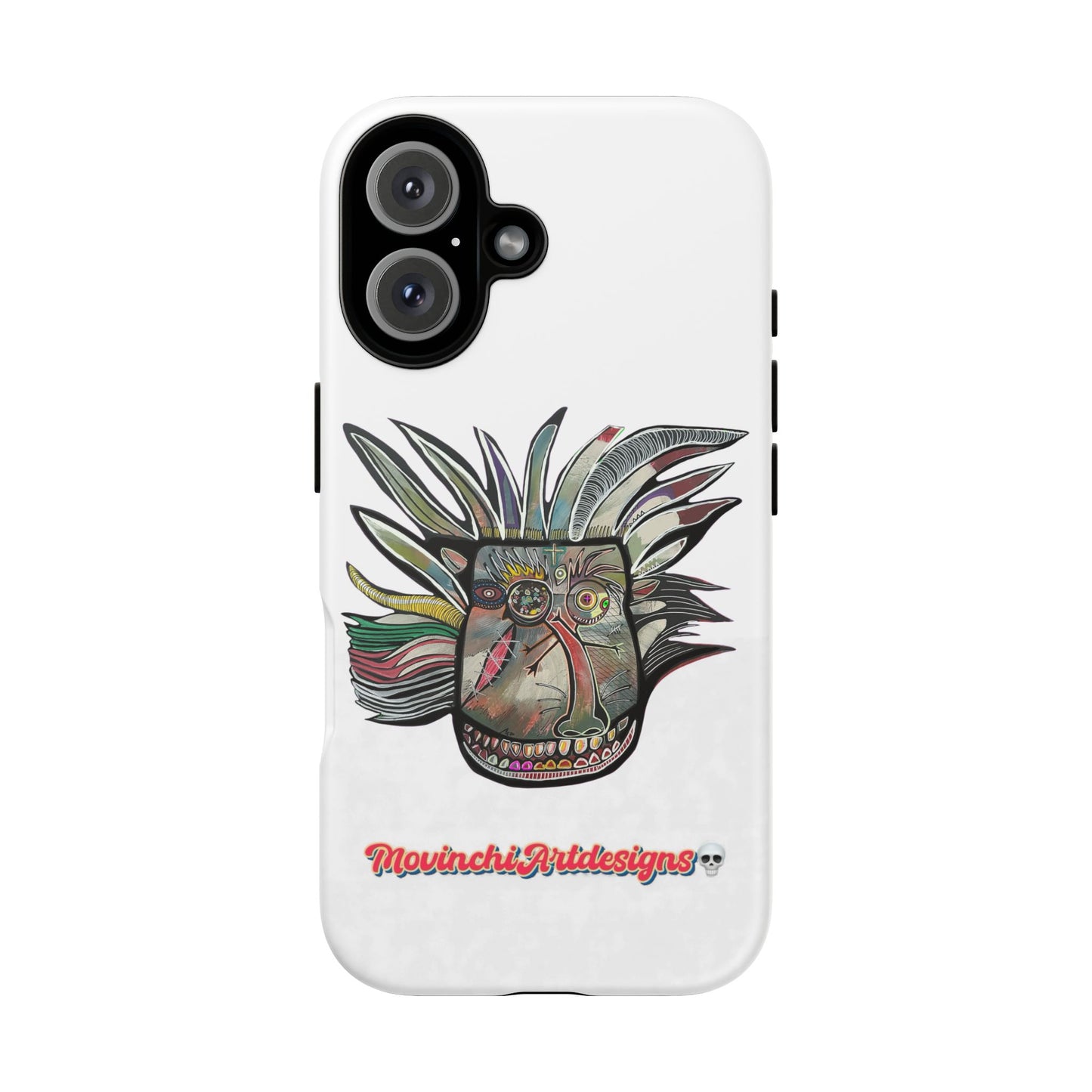 Colorful Tribal Monkey Phone Case — Artistic Totem iPhone Cover