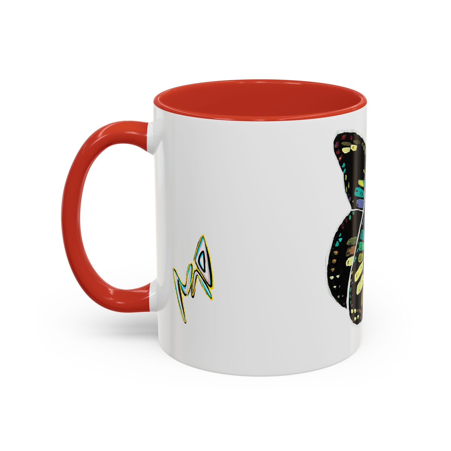 Colorful Butterfly Coffee Mug — Vibrant Monarch Art Accent Mug (11/15oz)
