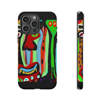 CRAZY.   Tribal Face Phone Case — Colorful Modern Art iPhone Cover
