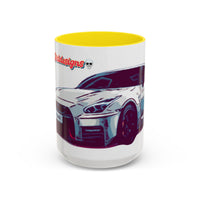 R35.  Sports Car Accent Mug — Nissan GT-R Inspired Coffee Cup (11/15oz)
