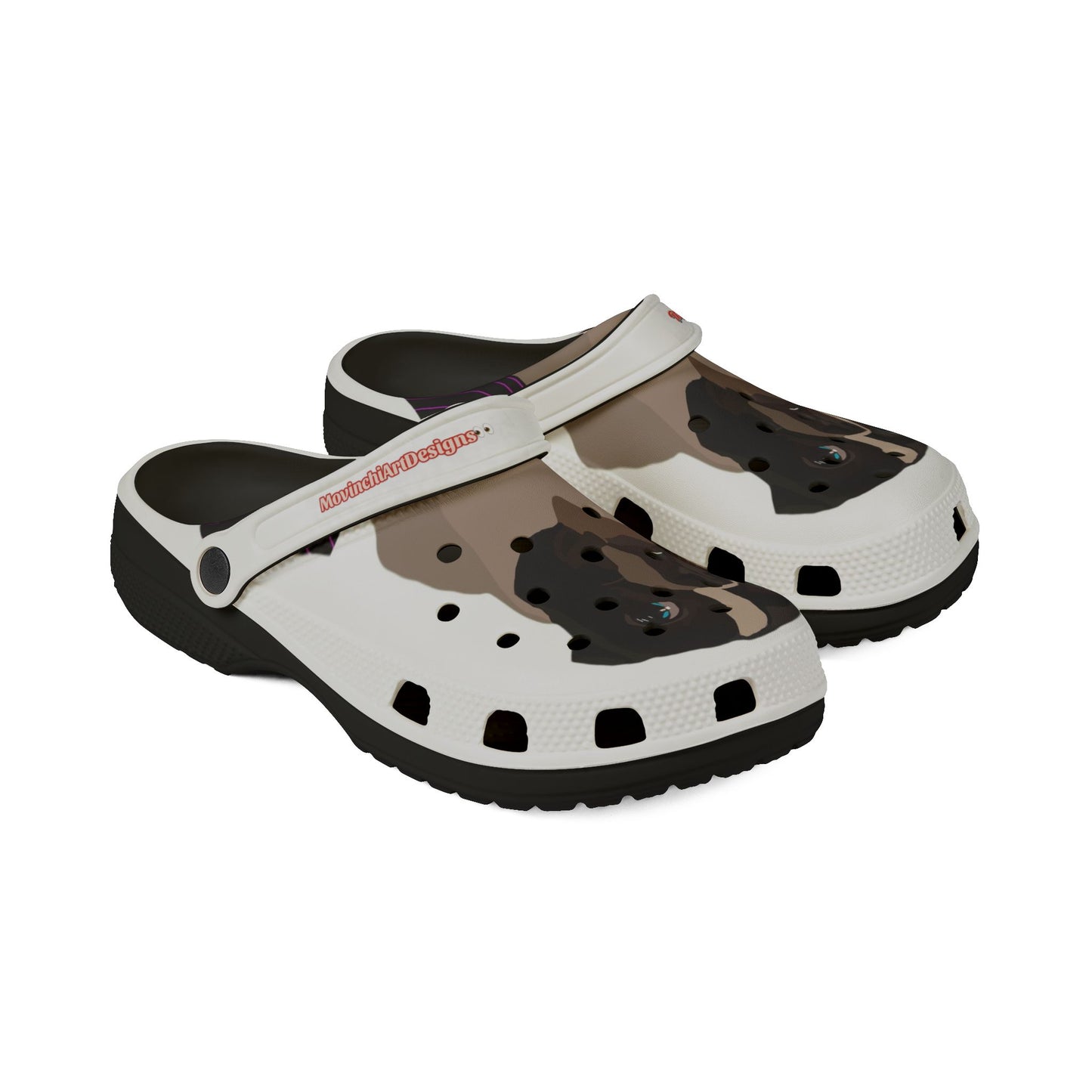 Pug Face EVA Clogs — Lightweight Foam Slip-On Shoes