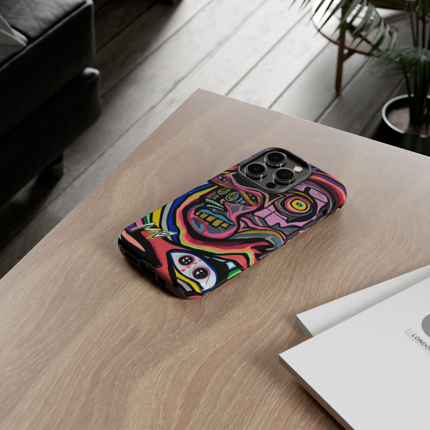 CRAZY Graffiti Phone Case — Colorful Street Art Protective Cover