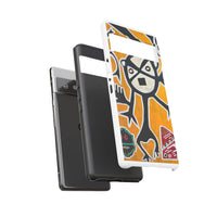 Abstract TAINO  Tribal Art Phone Case – Bold Orange Graphic Protective Cover