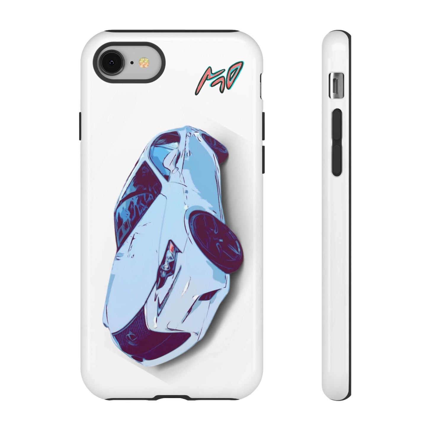 Melvin White Sports Car Phone Case - Retro Pop Art Supercar Protective Tough Case
