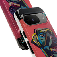 Colorful Pit LABRADOR Tough Phone Case — Vibrant Pop Art Dog Design