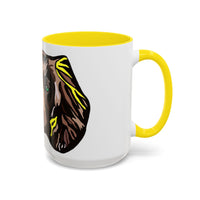MR COCKER Dog Portrait Accent Coffee Mug — Brown Spaniel Art Mug (11/15oz)