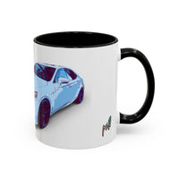 IS300 Car Lover Accent Coffee Mug – White Sports Sedan Design (11oz & 15oz)