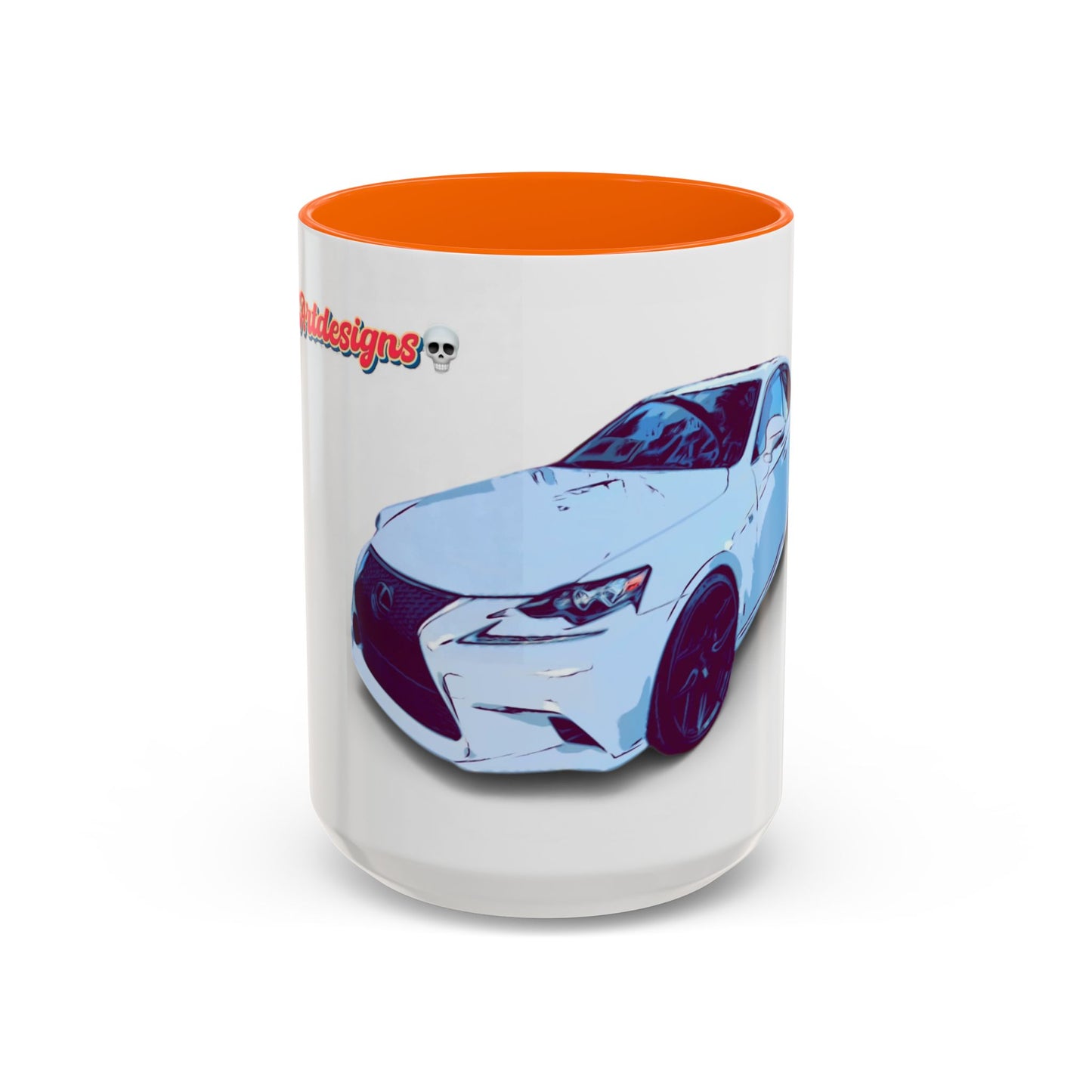 IS300 Car Lover Accent Coffee Mug – White Sports Sedan Design (11oz & 15oz)
