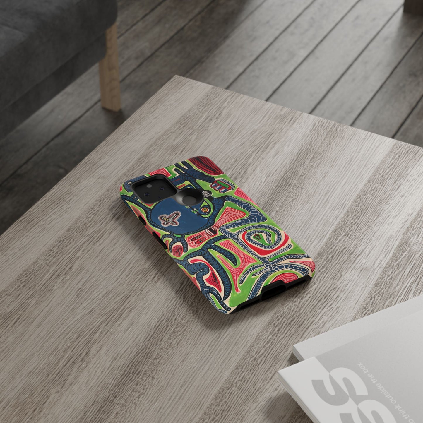 Abstract AFTERLIFE Phone Case — Bold Psychedelic Music Art