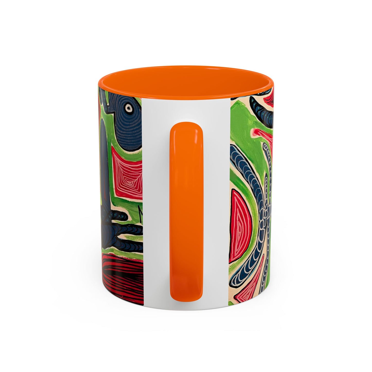 AFTER LIFE2.0  Abstract Neon Doodle Coffee Mug — Colorful Surreal Art Accent Mug (11/15oz)