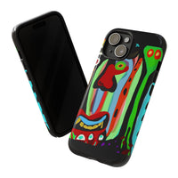 CRAZY.   Tribal Face Phone Case — Colorful Modern Art iPhone Cover
