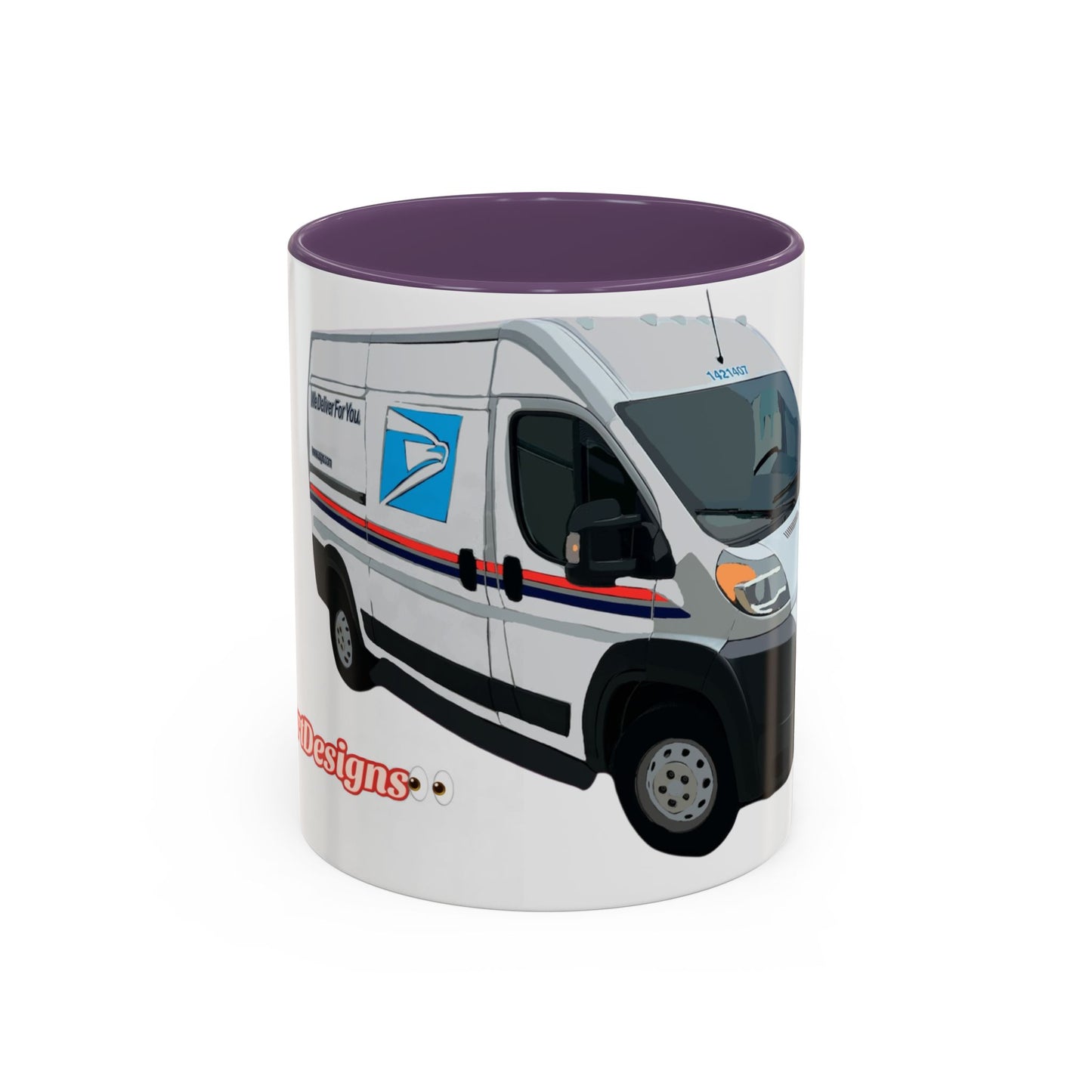 PROMASTER.  Coffee Mug — Postal Delivery Van Illustration