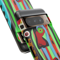 CRAZY.   Tribal Face Phone Case — Colorful Modern Art iPhone Cover