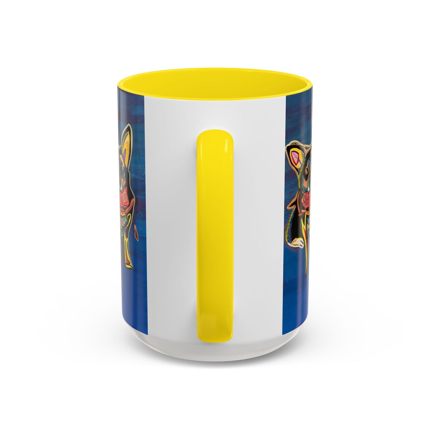 Chihuahua Art Coffee Mug – Colorful Pop‑Art Dog Accent Mug (11/15 oz)