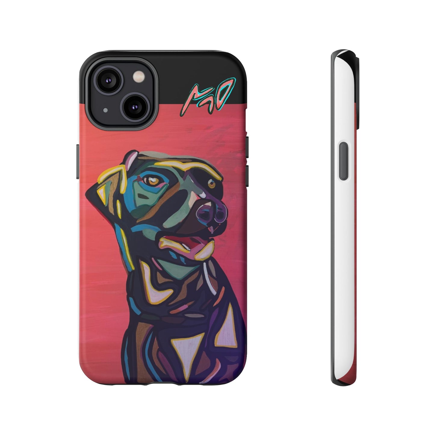 Colorful Pit LABRADOR Tough Phone Case — Vibrant Pop Art Dog Design