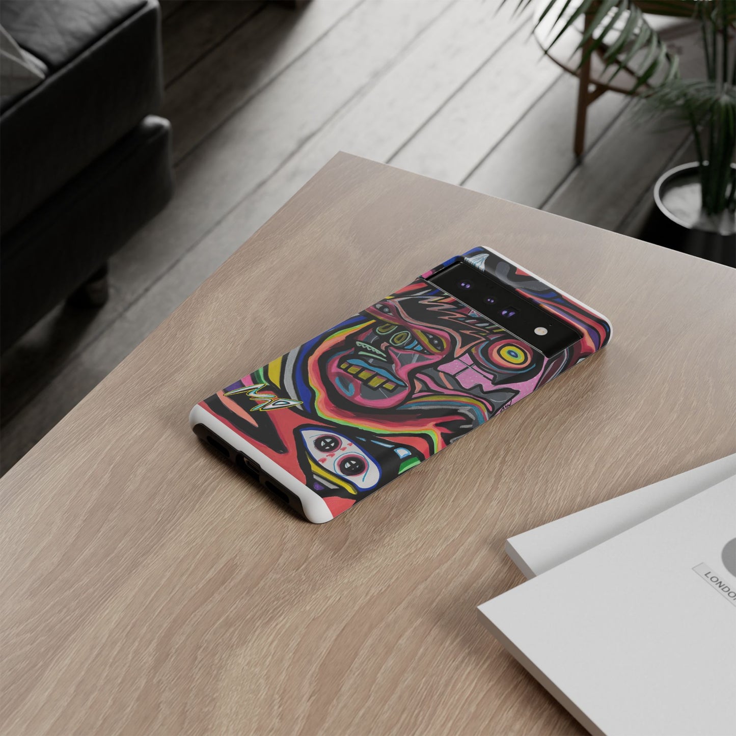 CRAZY Graffiti Phone Case — Colorful Street Art Protective Cover