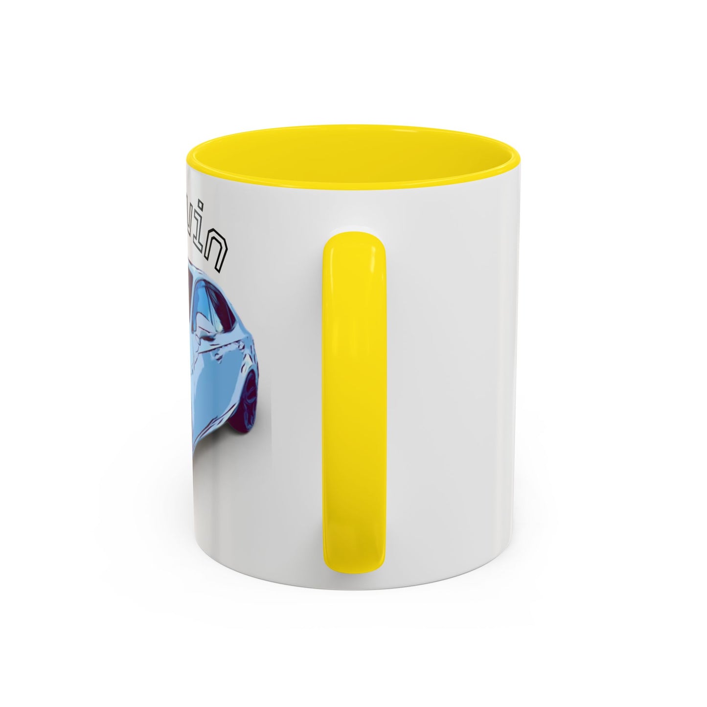 MELVIN.  Personalized Car Coffee Mug — 'Melvin' Sports Car Accent Mug (11/15oz)
