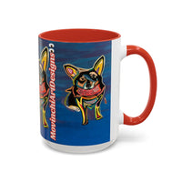 Chihuahua Art Coffee Mug – Colorful Pop‑Art Dog Accent Mug (11/15 oz)