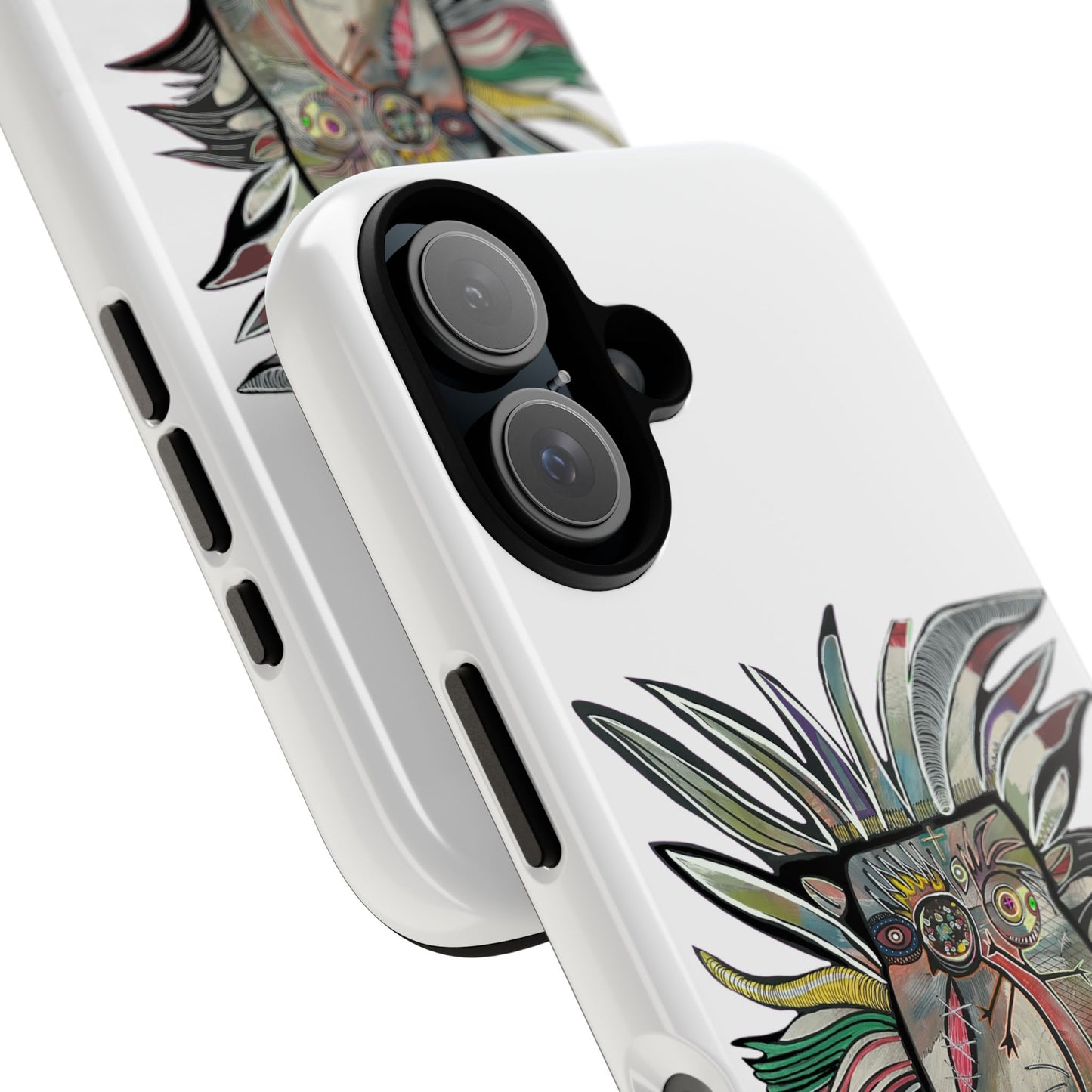 Colorful Tribal Monkey Phone Case — Artistic Totem iPhone Cover