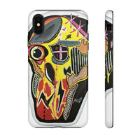 VINCENT.  Skull Riot Phone Case – Colorful Abstract Horror Art Protective Cover