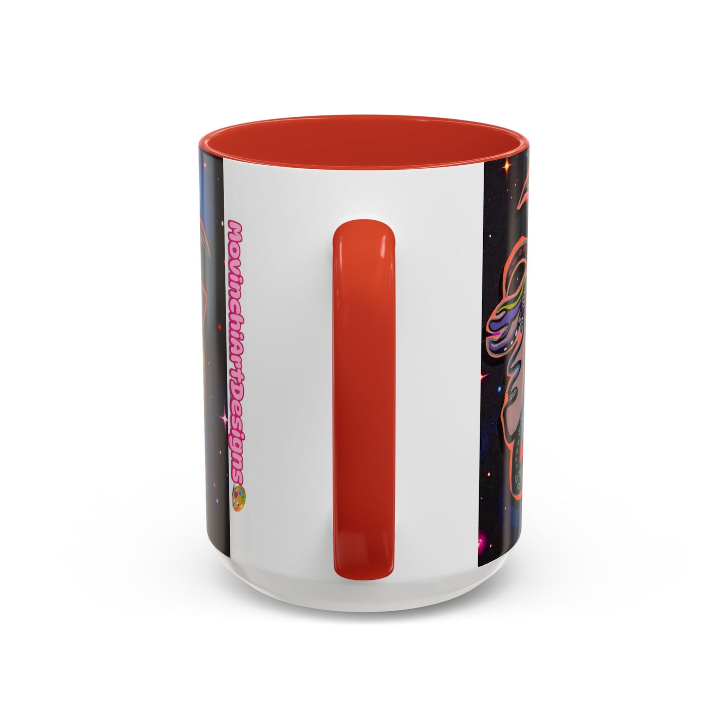 Psychedelic RYDER2.0   Space Goat Accent Coffee Mug — Colorful Cosmic Animal Art (11/15oz)