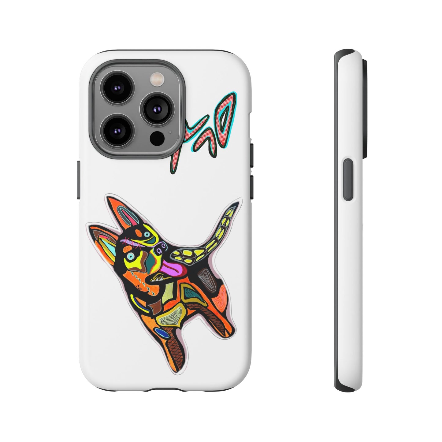 HUSKY  Colorful Abstract Dog Phone Case — 'MAD' Signature Protective Case