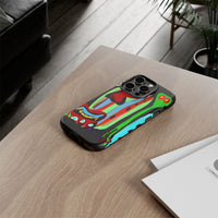 CRAZY.   Tribal Face Phone Case — Colorful Modern Art iPhone Cover