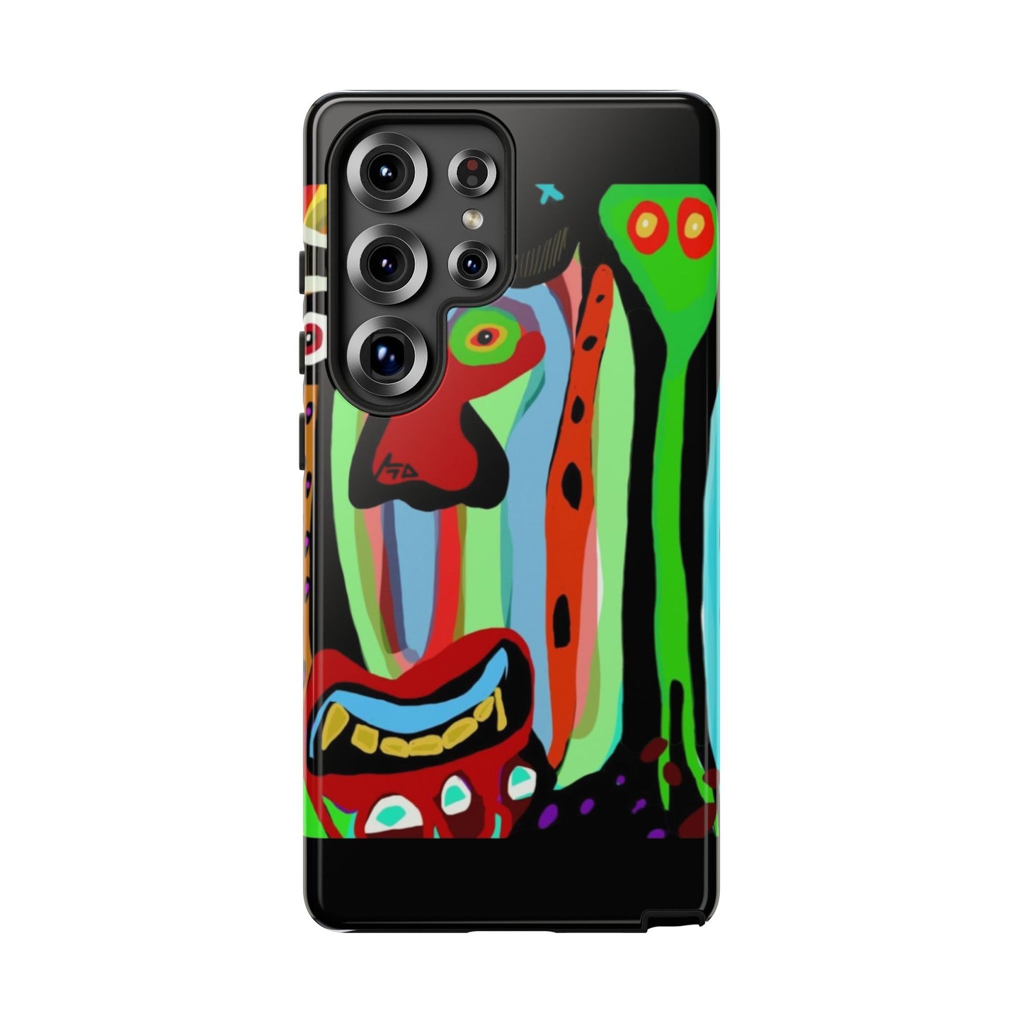 CRAZY.   Tribal Face Phone Case — Colorful Modern Art iPhone Cover