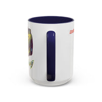 RX7  Coffee Mug — Yellow Sports Car Illustration Accent Mug