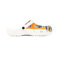 Tribal TAINO  Orange EVA Foam Clogs – Bold Abstract Animal Print
