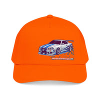 Racing Skyline Embroidered Cap — Vintage GT Sports Car Hat