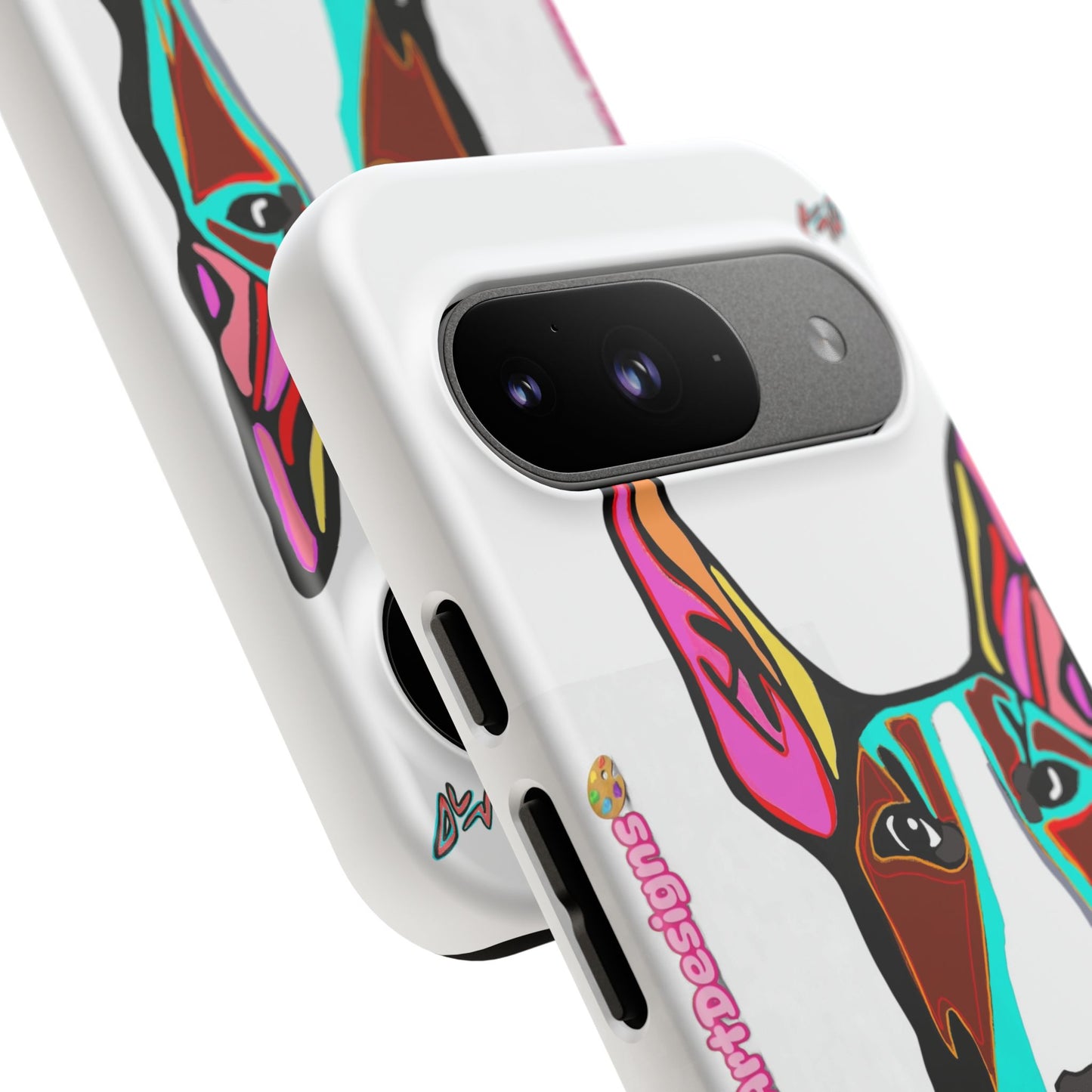MR Bull Terrier Phone Case — Colorful Pop Art Tough Cases for Dog Lovers