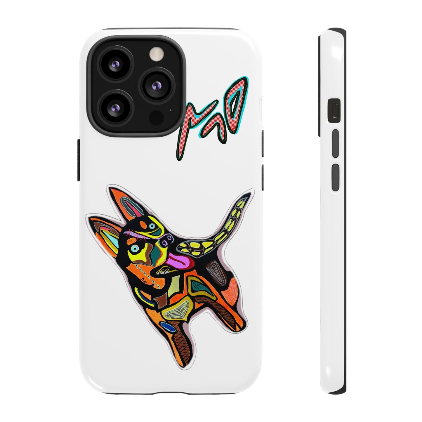 HUSKY  Colorful Abstract Dog Phone Case — 'MAD' Signature Protective Case