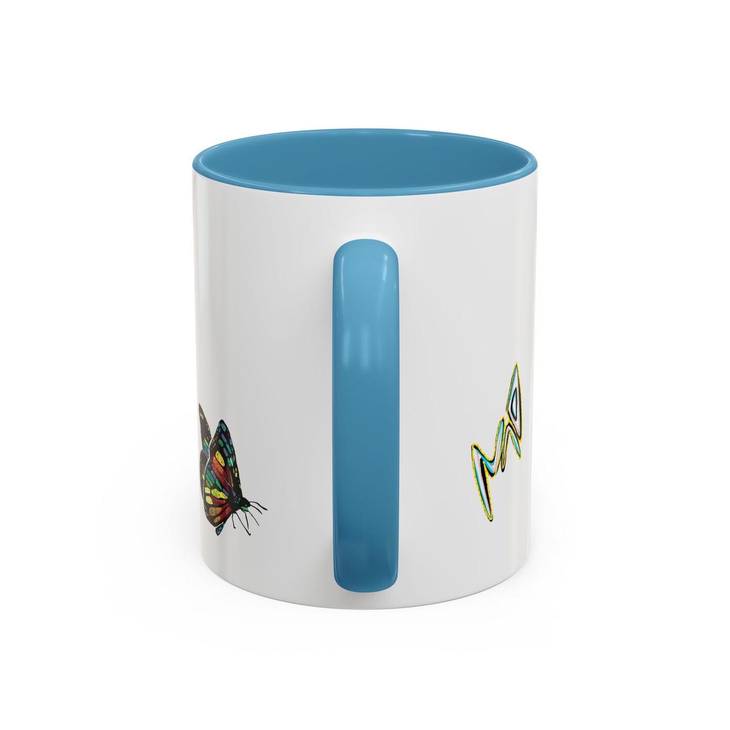 Colorful Butterfly Coffee Mug — Vibrant Monarch Art Accent Mug (11/15oz)