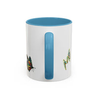 Colorful Butterfly Coffee Mug — Vibrant Monarch Art Accent Mug (11/15oz)