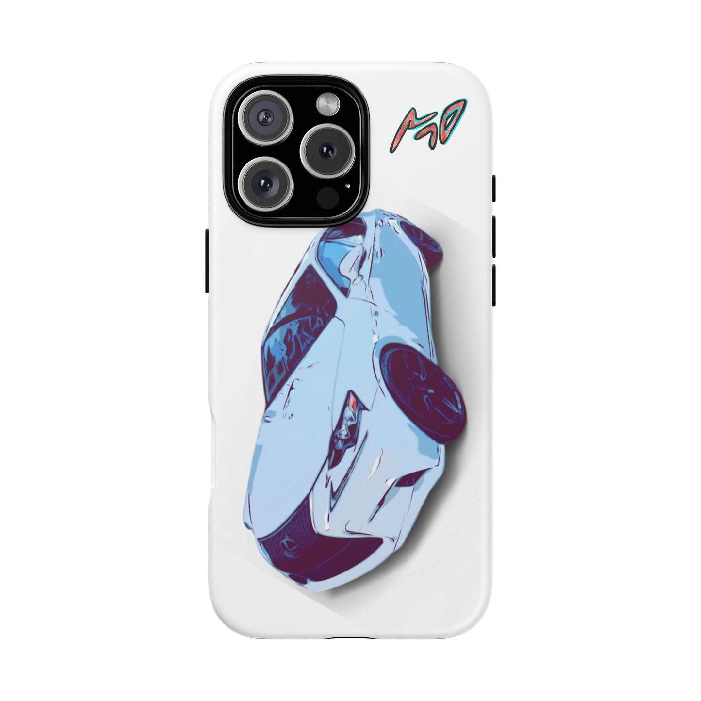Melvin White Sports Car Phone Case - Retro Pop Art Supercar Protective Tough Case