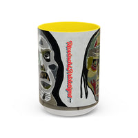 3 amigos2.0 Zombie Skull Coffee Mug — Spooky Horror Accent Mug (11/15 oz)