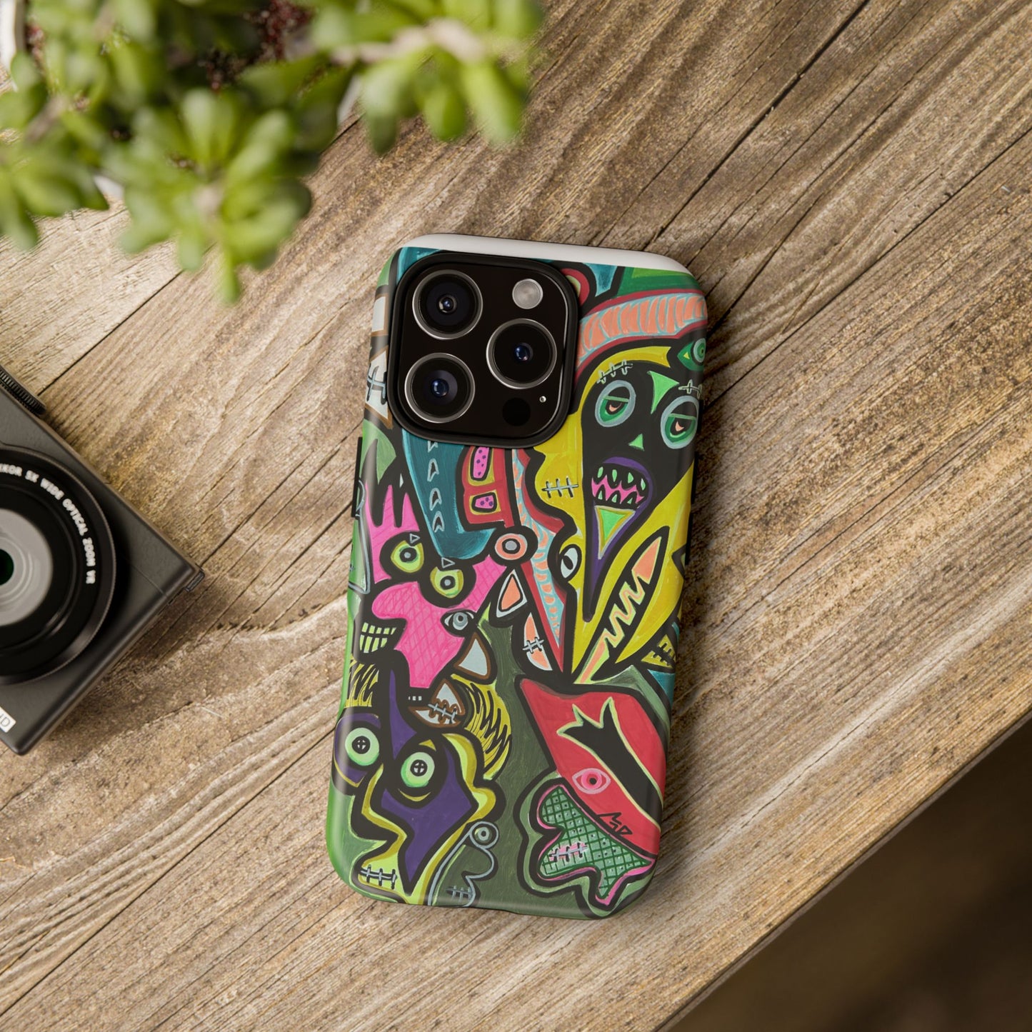 CONCERT  Abstract Graffiti Phone Case — Colorful Street Art Tough Cases