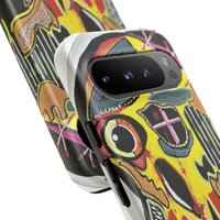 VINCENT.  Skull Riot Phone Case – Colorful Abstract Horror Art Protective Cover
