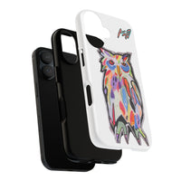 Colorful Owl Phone Case — Artistic Owl Illustration Tough Case