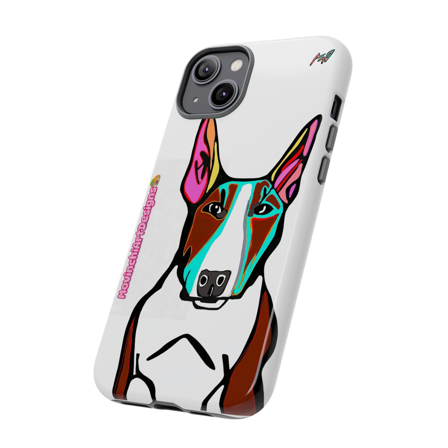 MR Bull Terrier Phone Case — Colorful Pop Art Tough Cases for Dog Lovers