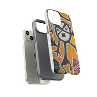 Abstract TAINO  Tribal Art Phone Case – Bold Orange Graphic Protective Cover