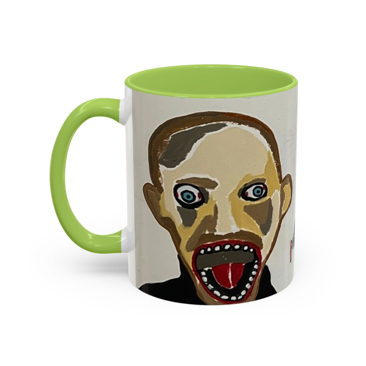 3 amigos Creepy Masked Faces Accent Coffee Mug – Horror Art 11/15oz