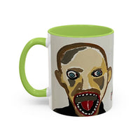 3 amigos Creepy Masked Faces Accent Coffee Mug – Horror Art 11/15oz