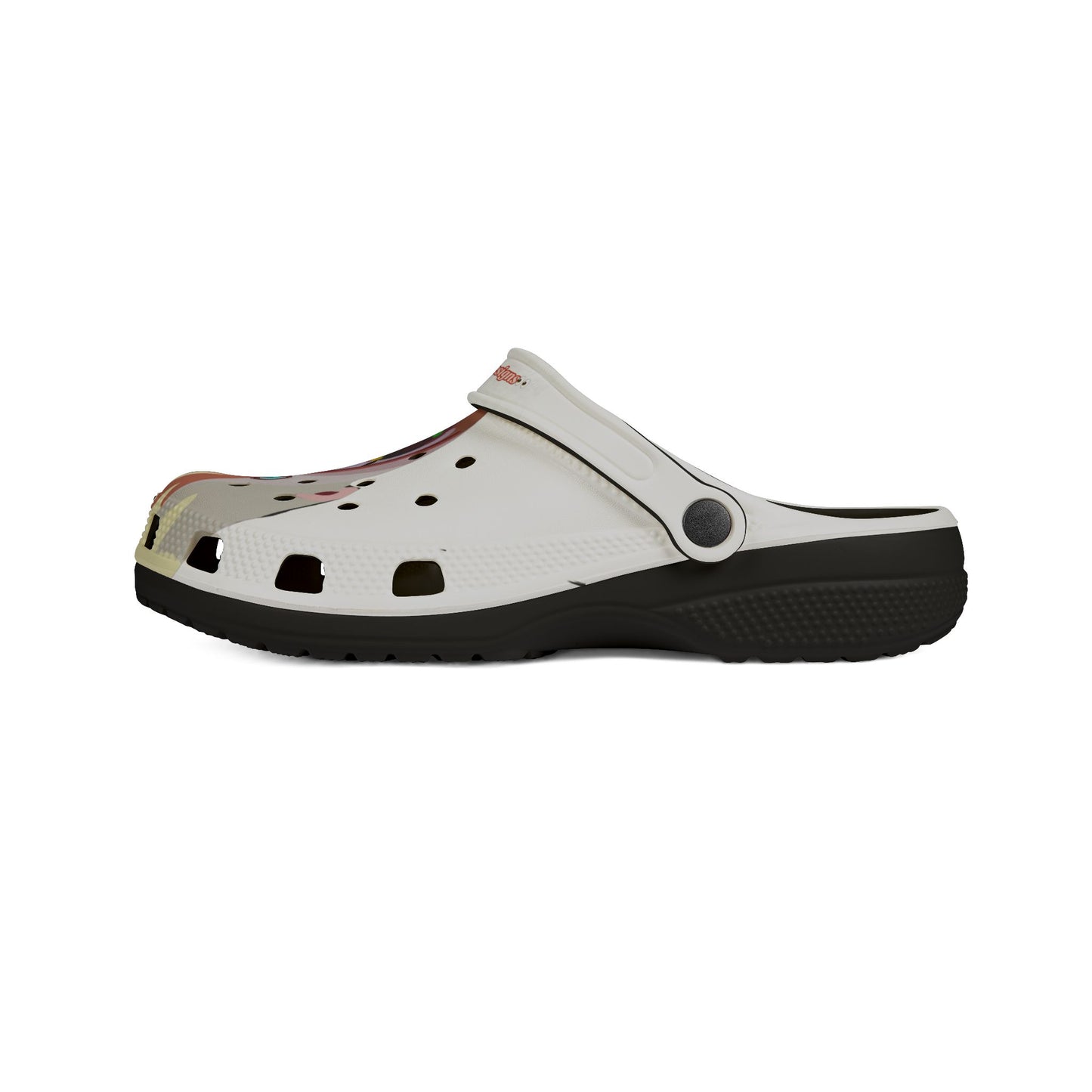 EVA Foam Clogs — KAREN.   Melted Face Graphic Slip-Ons