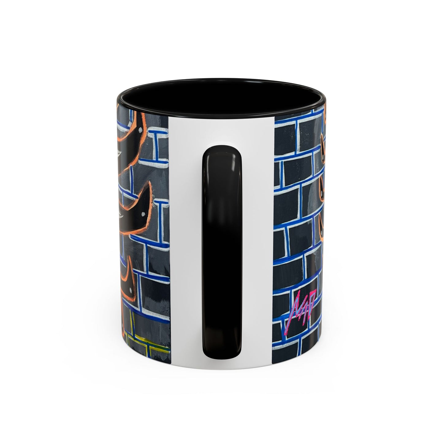 Abstract Street-Art Eye Coffee Mug — Colorful Graffiti Accent Mug (11/15 oz)