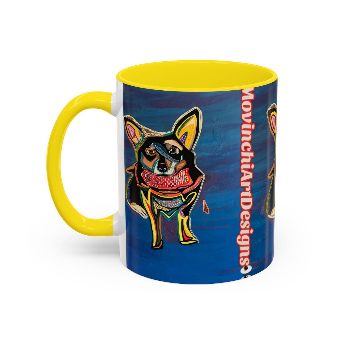 Chihuahua Art Coffee Mug – Colorful Pop‑Art Dog Accent Mug (11/15 oz)