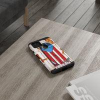 Puerto Rican Flag Phone Case - Rustic Coquí Door Design Tough Case