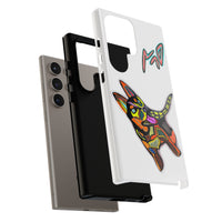 HUSKY  Colorful Abstract Dog Phone Case — 'MAD' Signature Protective Case